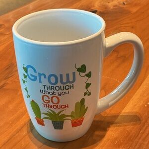 Inspirational White coffee Mug - plant gardening theme